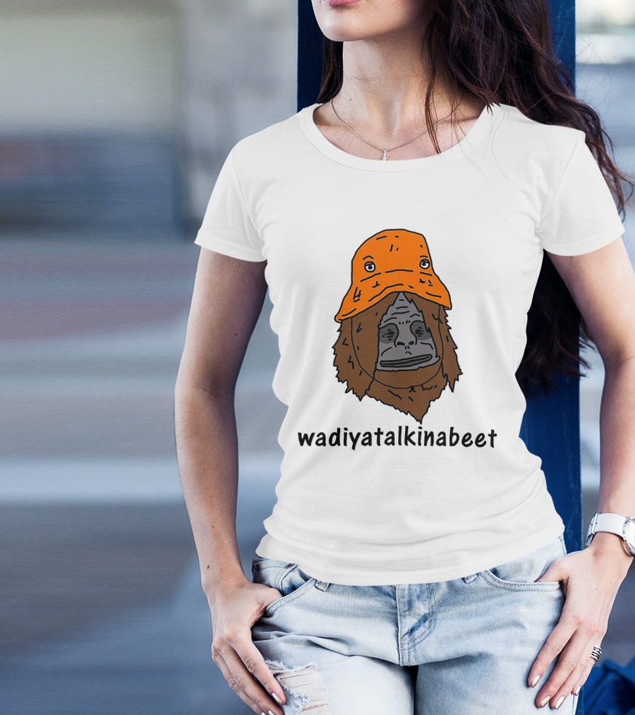 Big Lez Show Wadiyatalkinabeet Orange Hat Cartoon Character T-Shirt