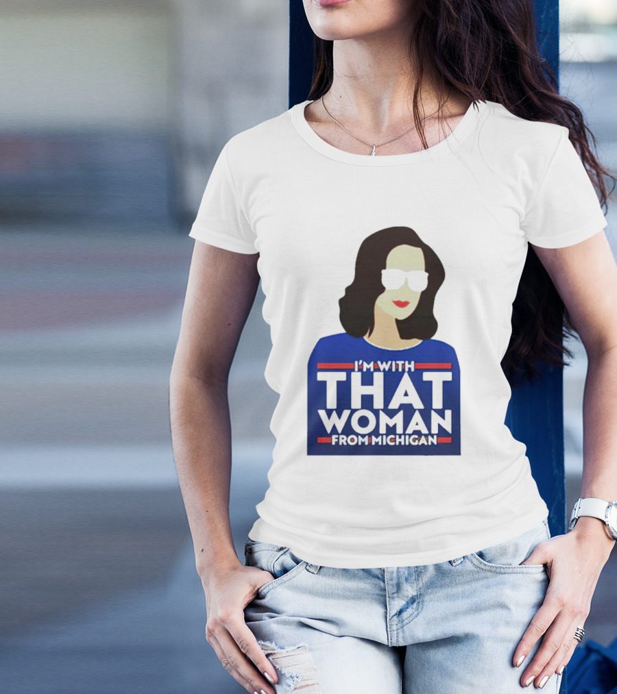 Gov Whitmer I’m With That Woman From Michigan Bold Graphic Style Iconic T-Shirt