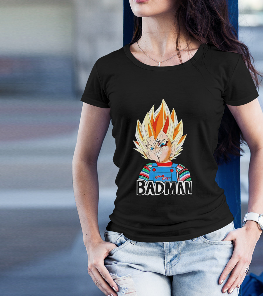 Vegeta Badman Good Guys Mashup T-Shirt