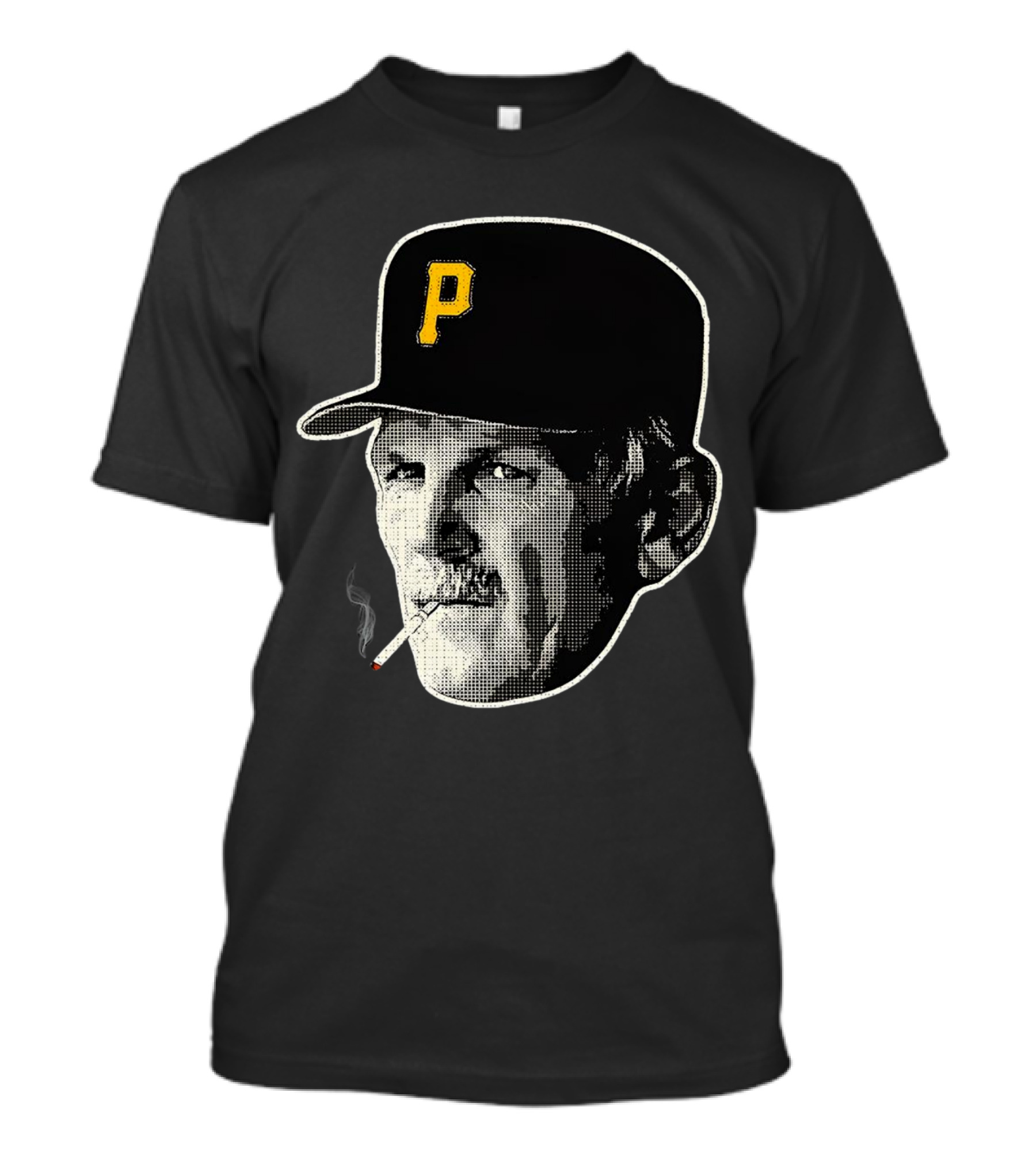Jim Leyland Pittsburgh Pirates Manager Smoking Icon Baseball Cap T-Shirt