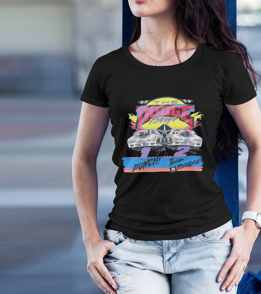 The Dodge Boys 1-2 Punch Team Mopar Racing T-Shirt