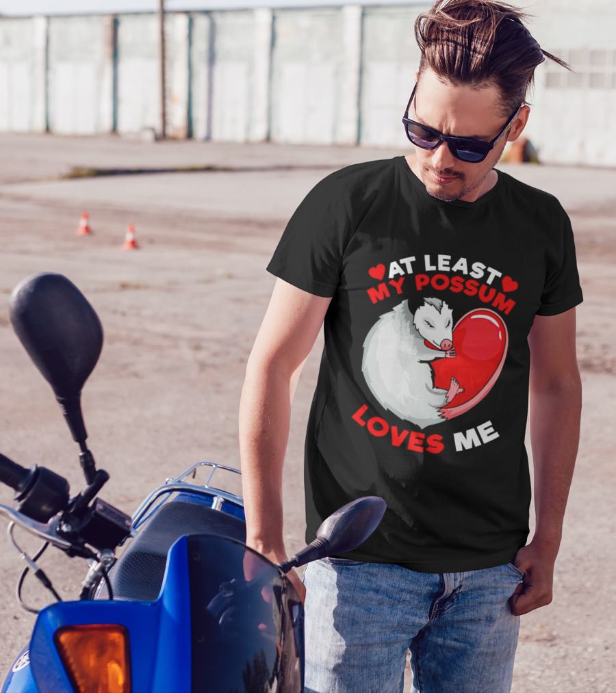 My Possum Loves Me Heart Hugging Opossum T-Shirt