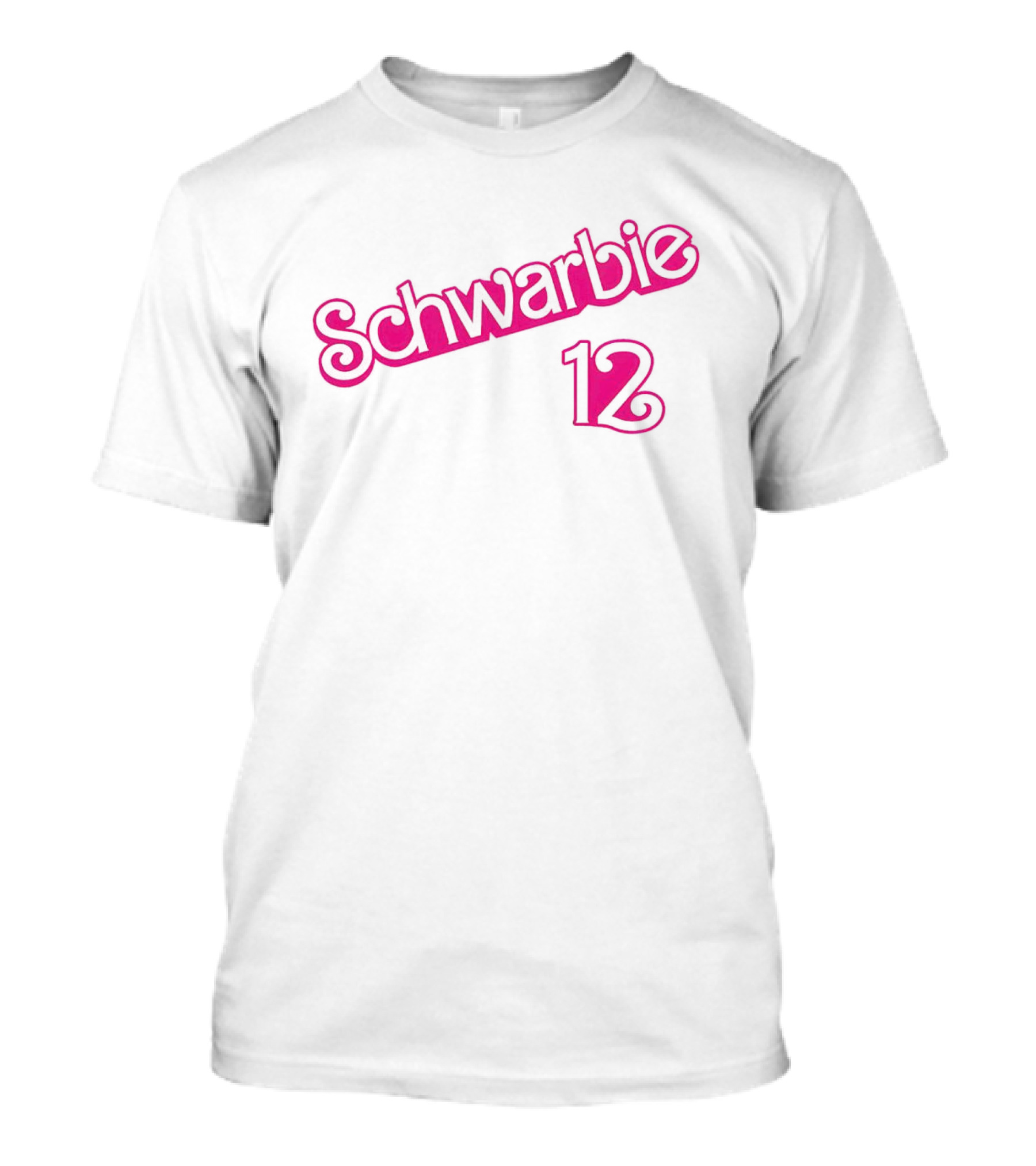 Schwarbie 12 Retro Style Typography T-Shirt