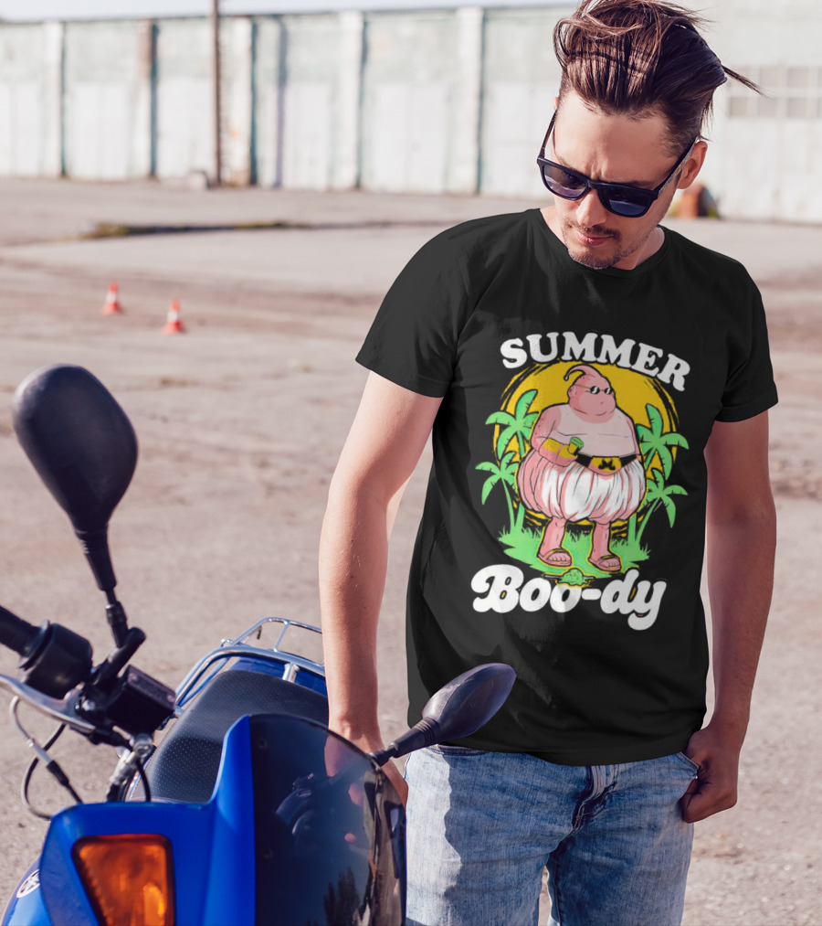 Summer Boo-dy Majin Buu Beach Vibes Palms Sun Fun T-Shirt