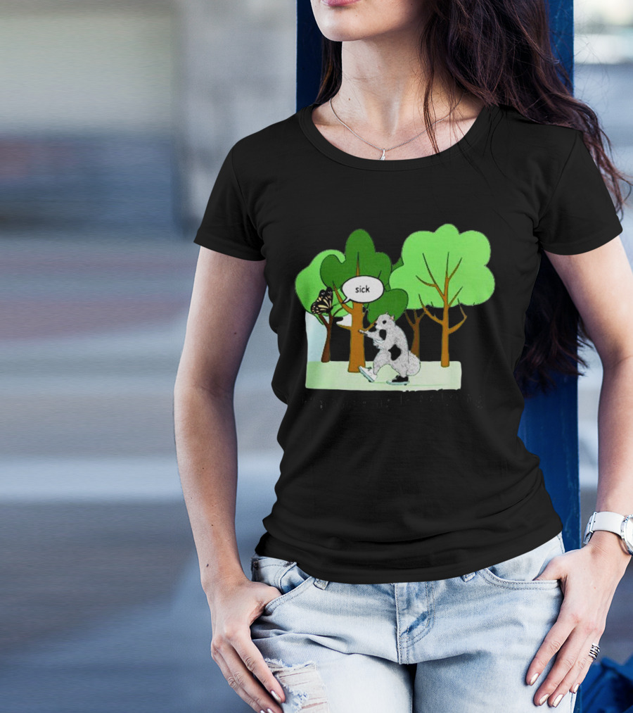 Nature Is Heelying Sick With Trees And Butterfly T-Shirt
