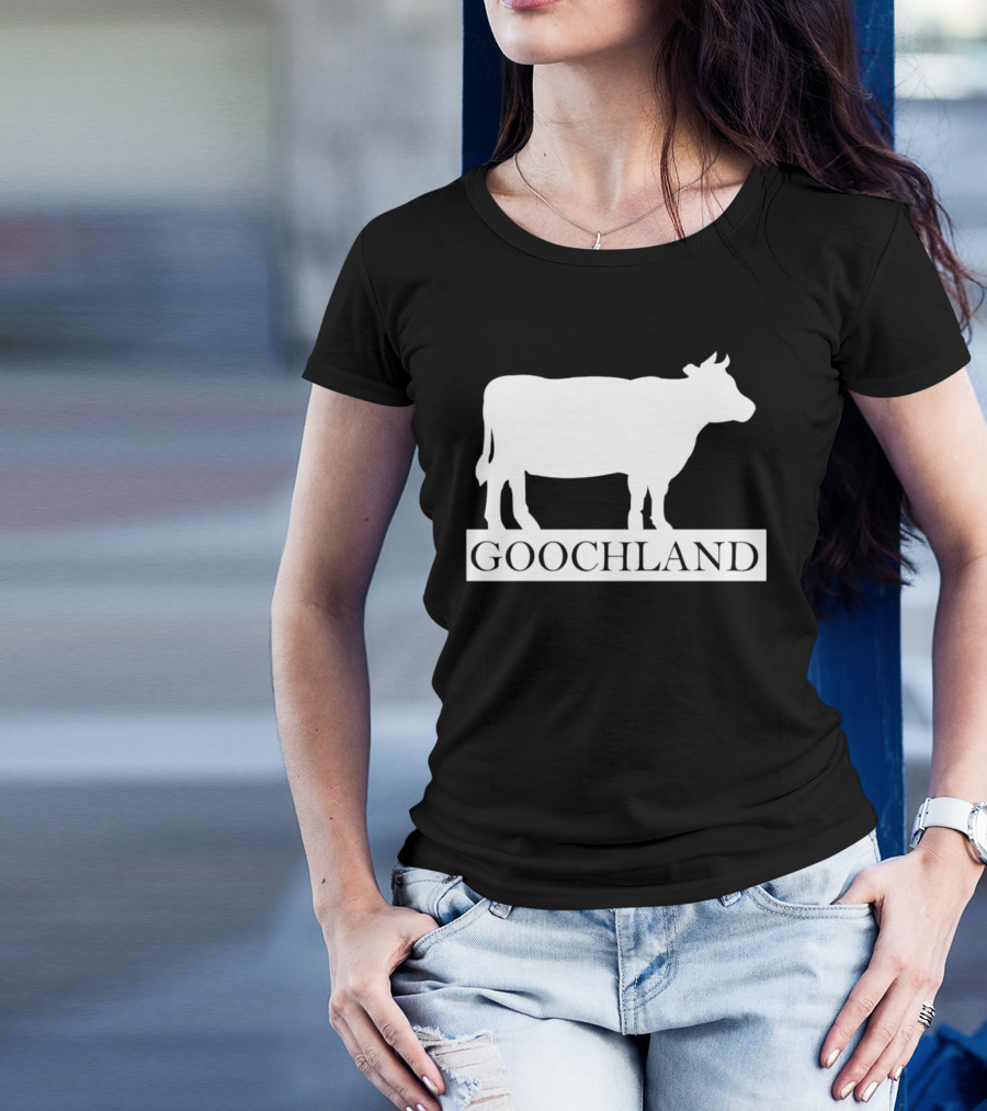 Goochland Cow Silhouette White T-Shirt