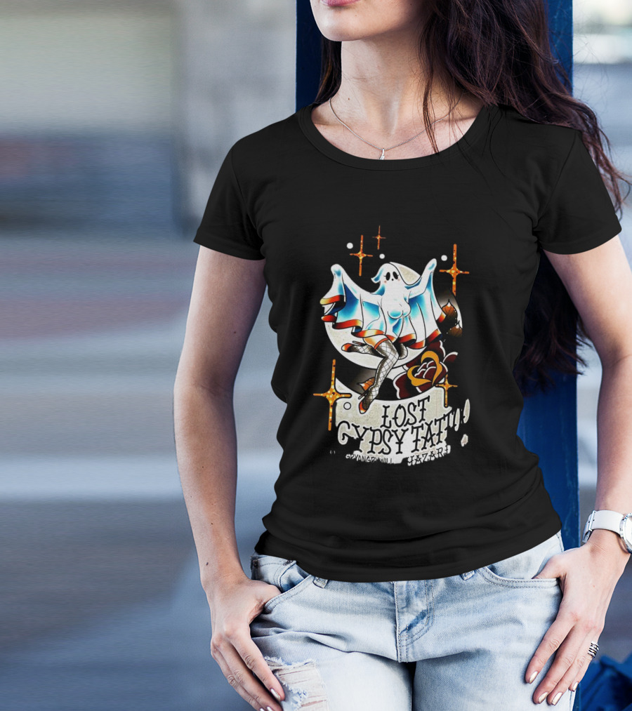 Lost Gypsy Tattoo Hazard Ghost T-Shirt