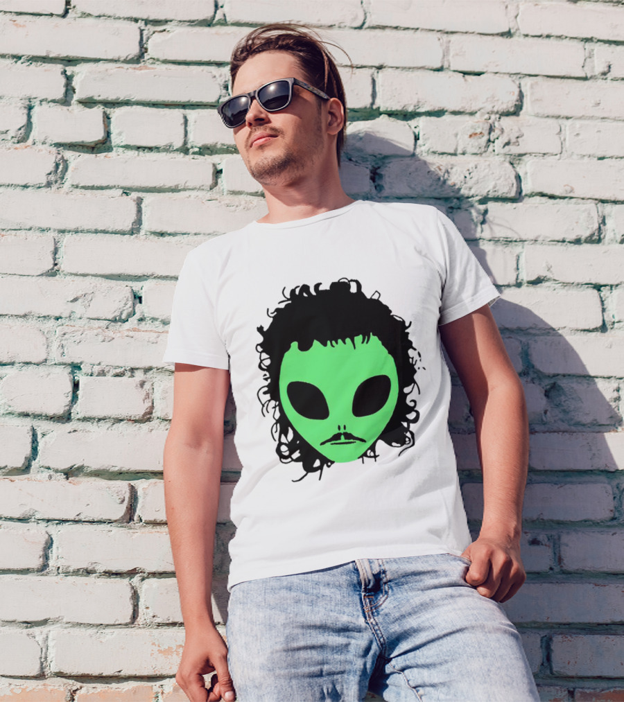Kurtis Conner Eh Alien Green Face Black Hair T-Shirt