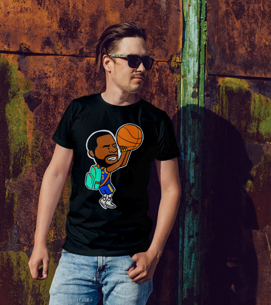 Dray Backpack Basketball Player Cartoon T-Shirt