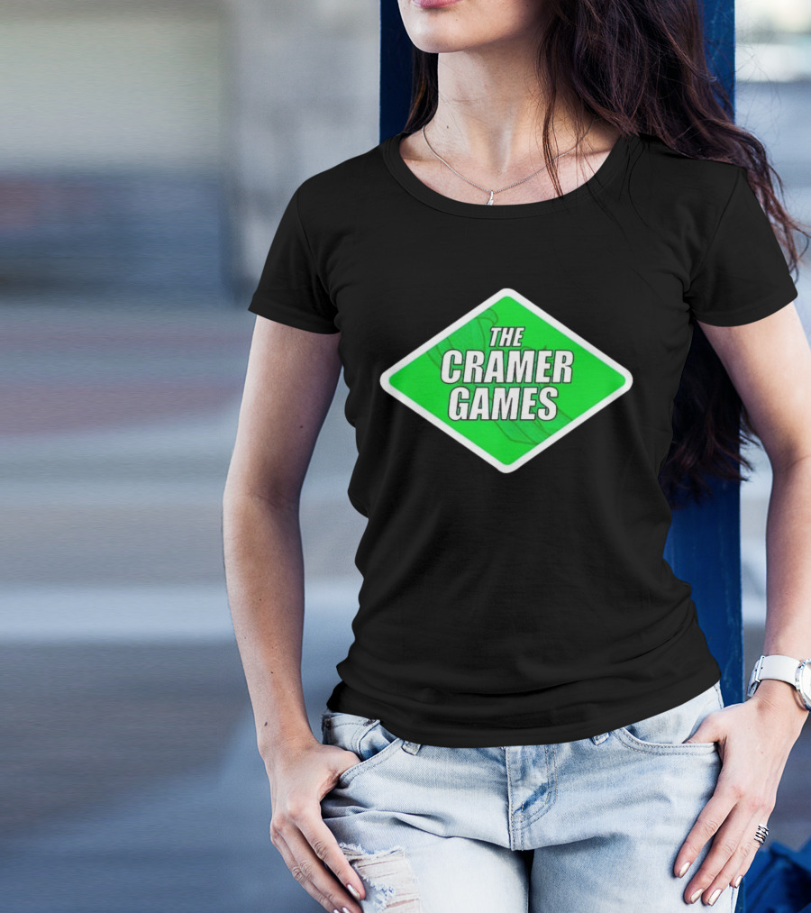 The Cramer Games Green Diamond Logo With Roller Coaster Element T-Shirt