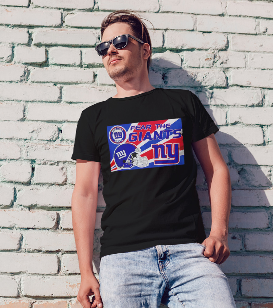 Fear The Giants New York Giants NFL Ny Helmet T-Shirt