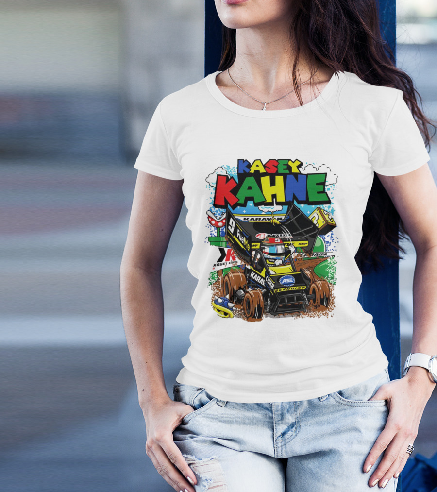 Kasey Kahne KKR Dirt Karavan Curb Racing Cartoon Fuel Me T-Shirt