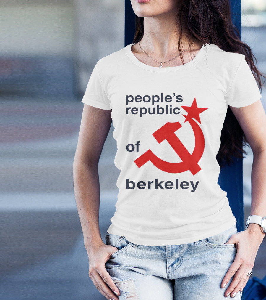 People's Republic Of Berkeley Communist Hammer And Sickle T-Shirt
