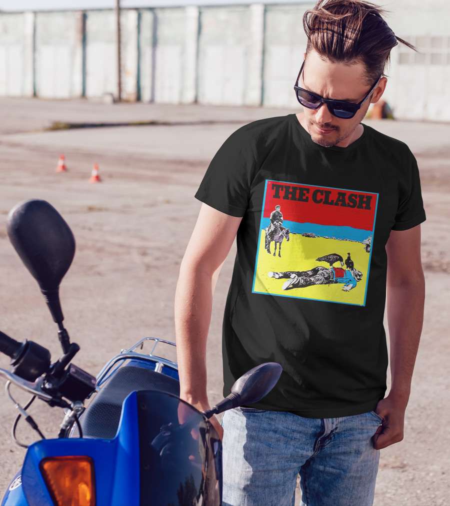 The Clash Give ’Em Enough Rope Album Cover Cowboy And Vulture T-Shirt