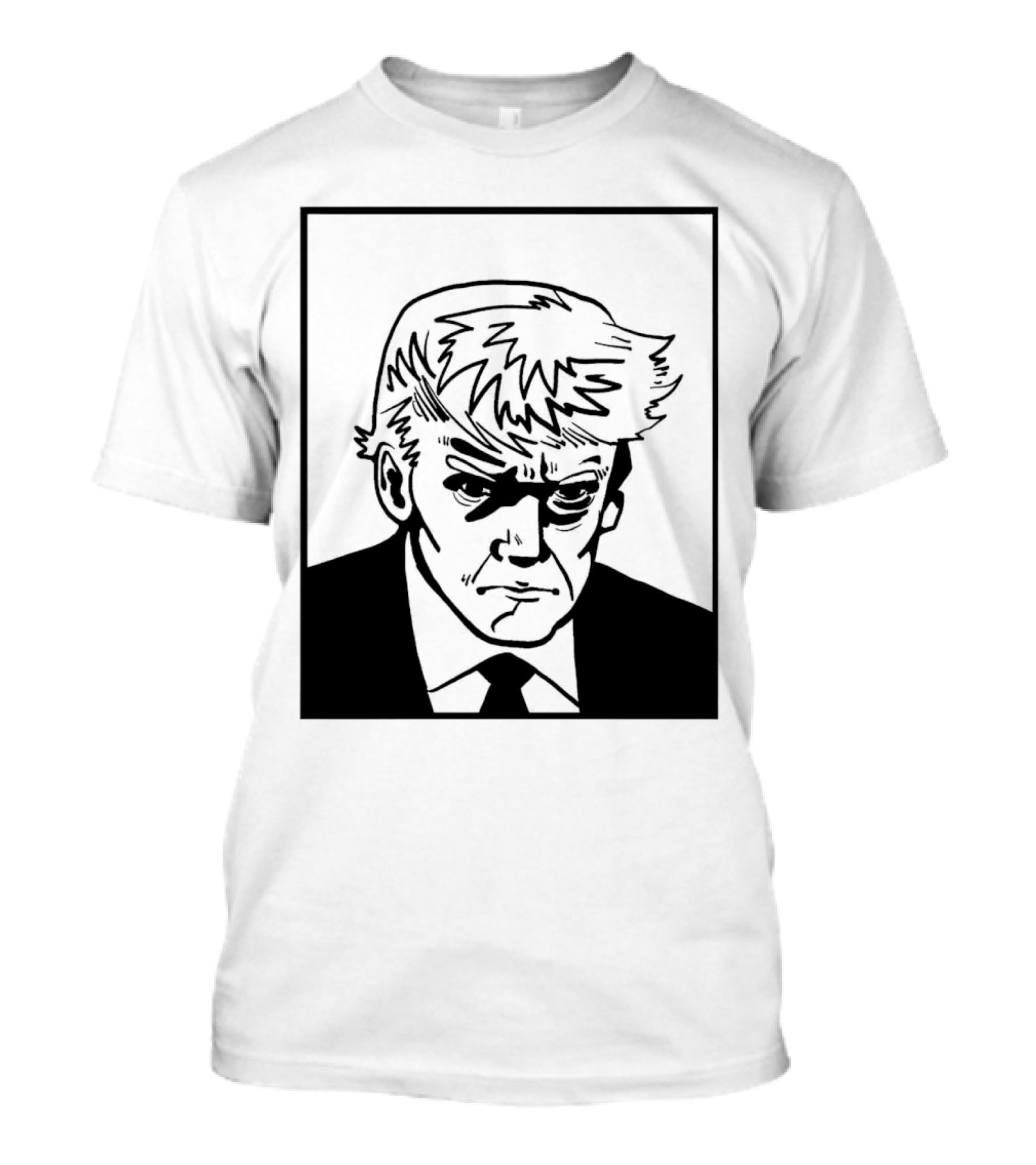 Trump Shot Stencil T-Shirt