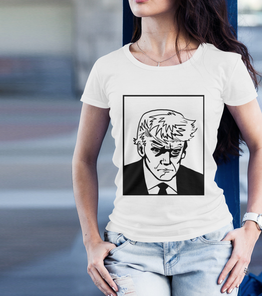 Trump Shot Stencil T-Shirt