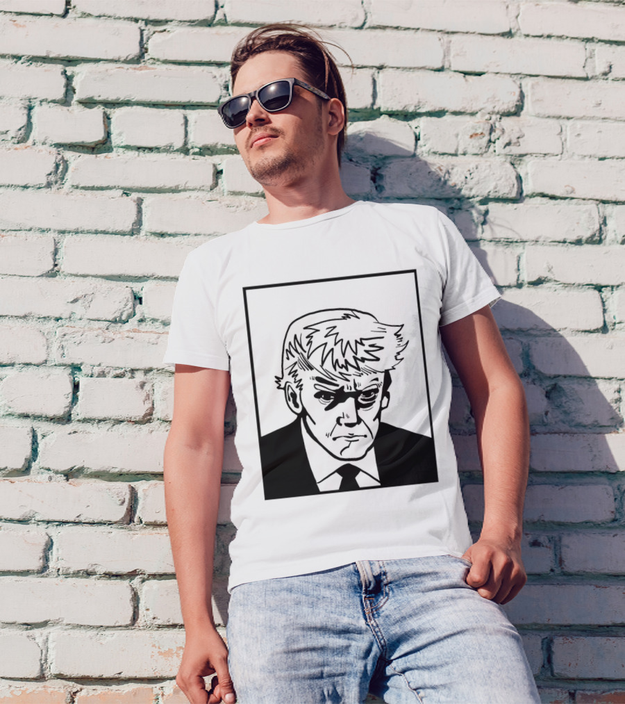 Trump Shot Stencil T-Shirt