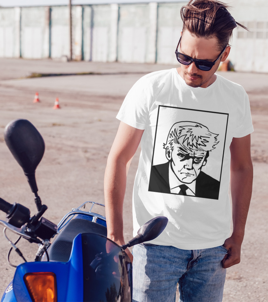 Trump Shot Stencil T-Shirt