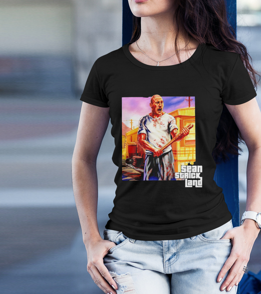 Sean Strickland Full Violence Five Star Bloodied T-Shirt