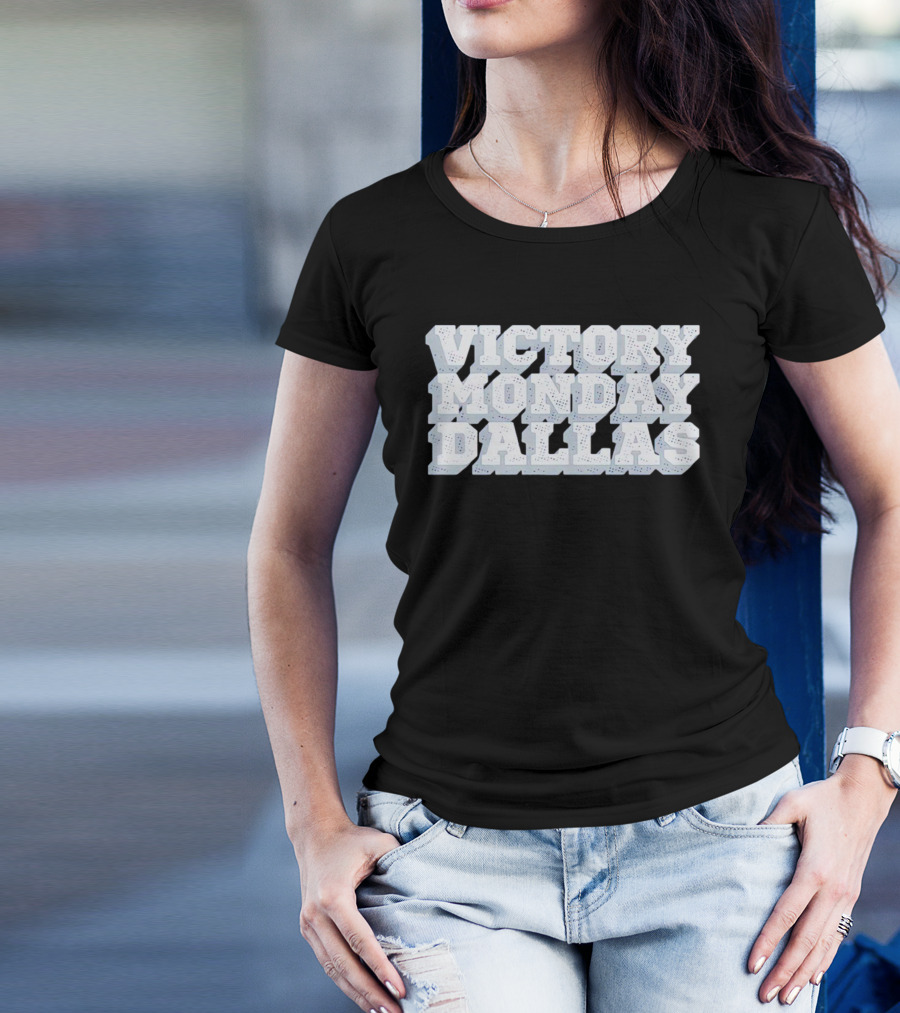 Victory Monday Dallas Celebration Football Win Enthusiasts T-Shirt