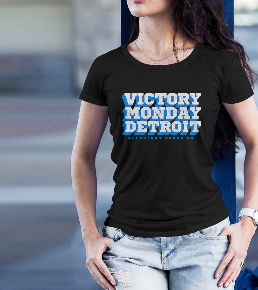 Victory Monday Detroit Allegiant Goods Co T-Shirt