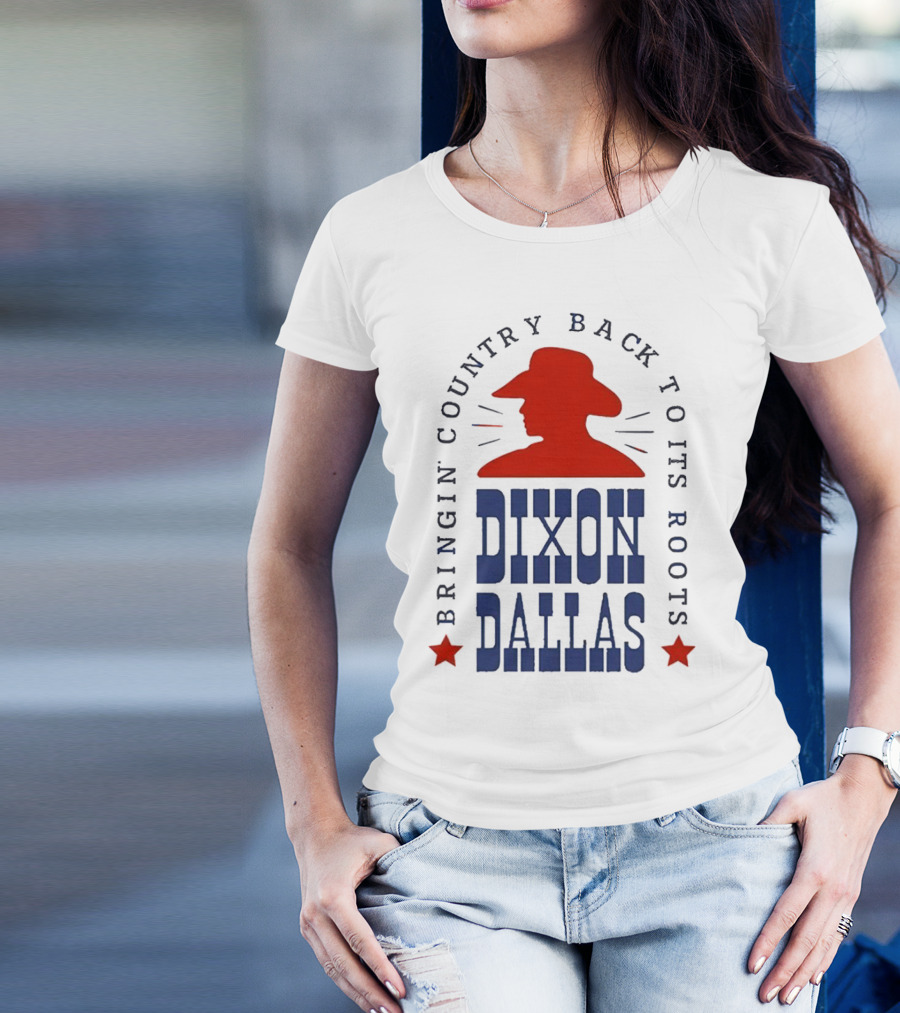Dixon Dallas Bringin' Country Back To Its Roots Red Cowboy Hat T-Shirt