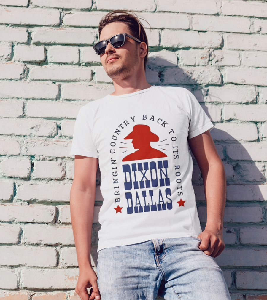 Dixon Dallas Bringin' Country Back To Its Roots Red Cowboy Hat T-Shirt