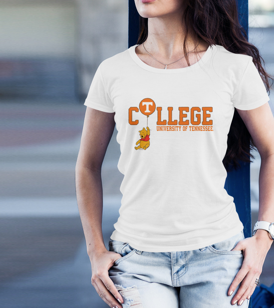 Tennessee Volunteers University Of Tennessee Pooh College Balloon T-Shirt