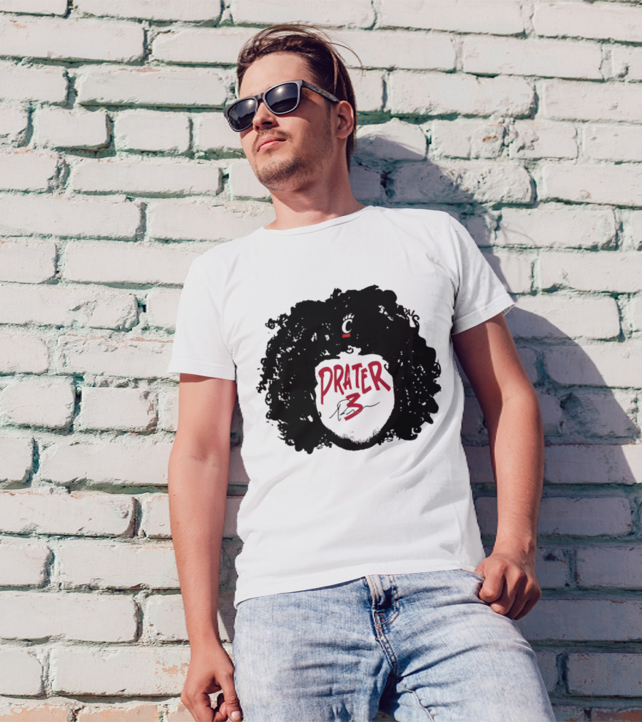 Prater 3 Hair Silhouette Cincinnati Bearcats Football T-Shirt