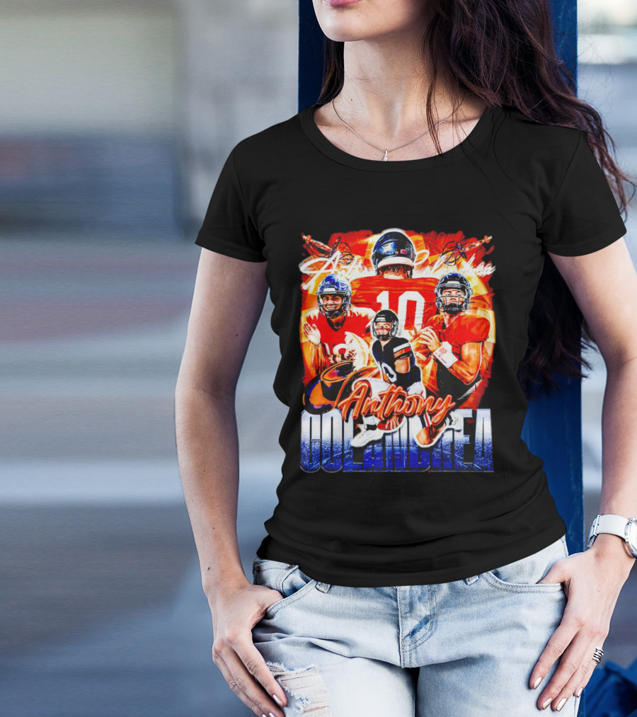 Anthony Colandrea Virginia Cavaliers Football Vintage Number 10 T-Shirt