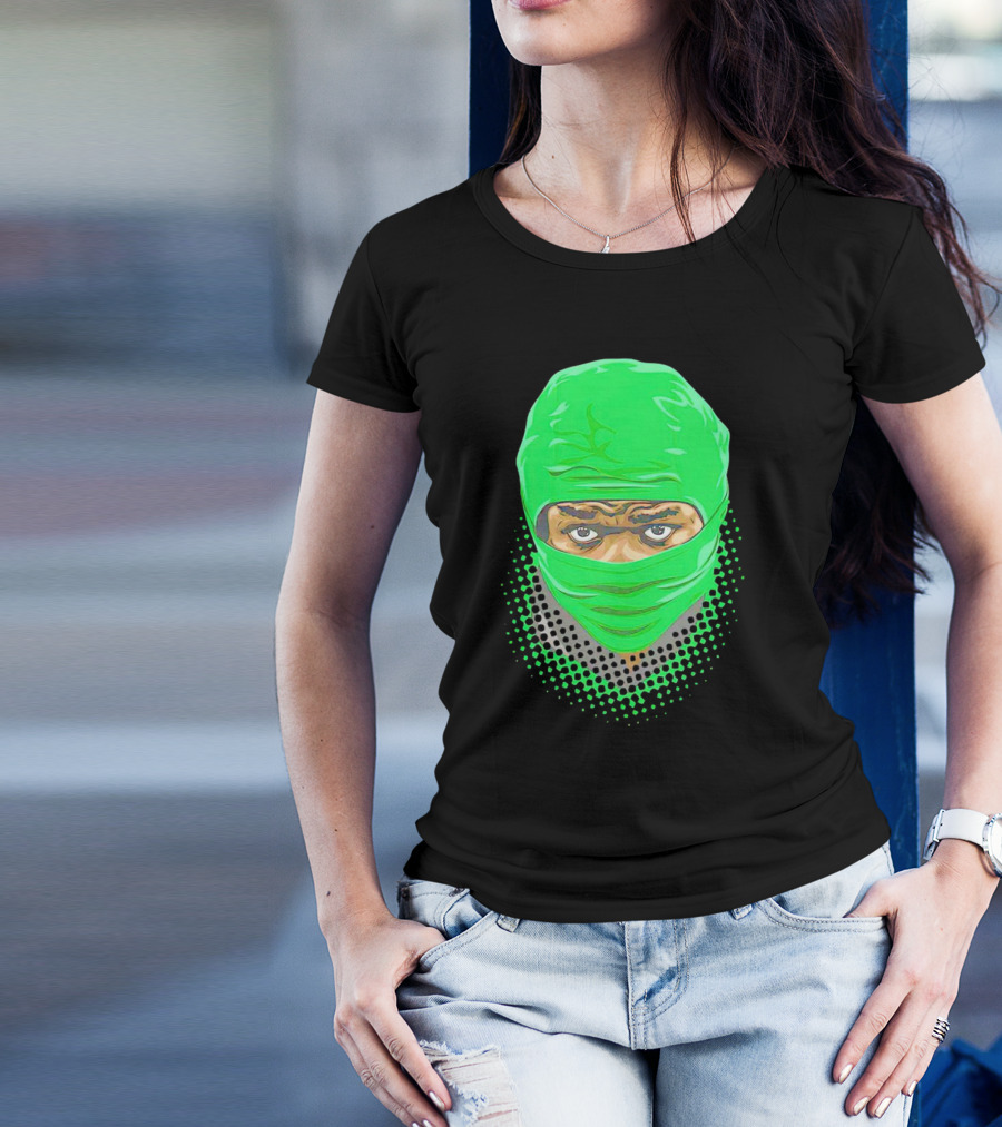 Bucky Irving Green Mask Oregon Ducks Vintage T-Shirt