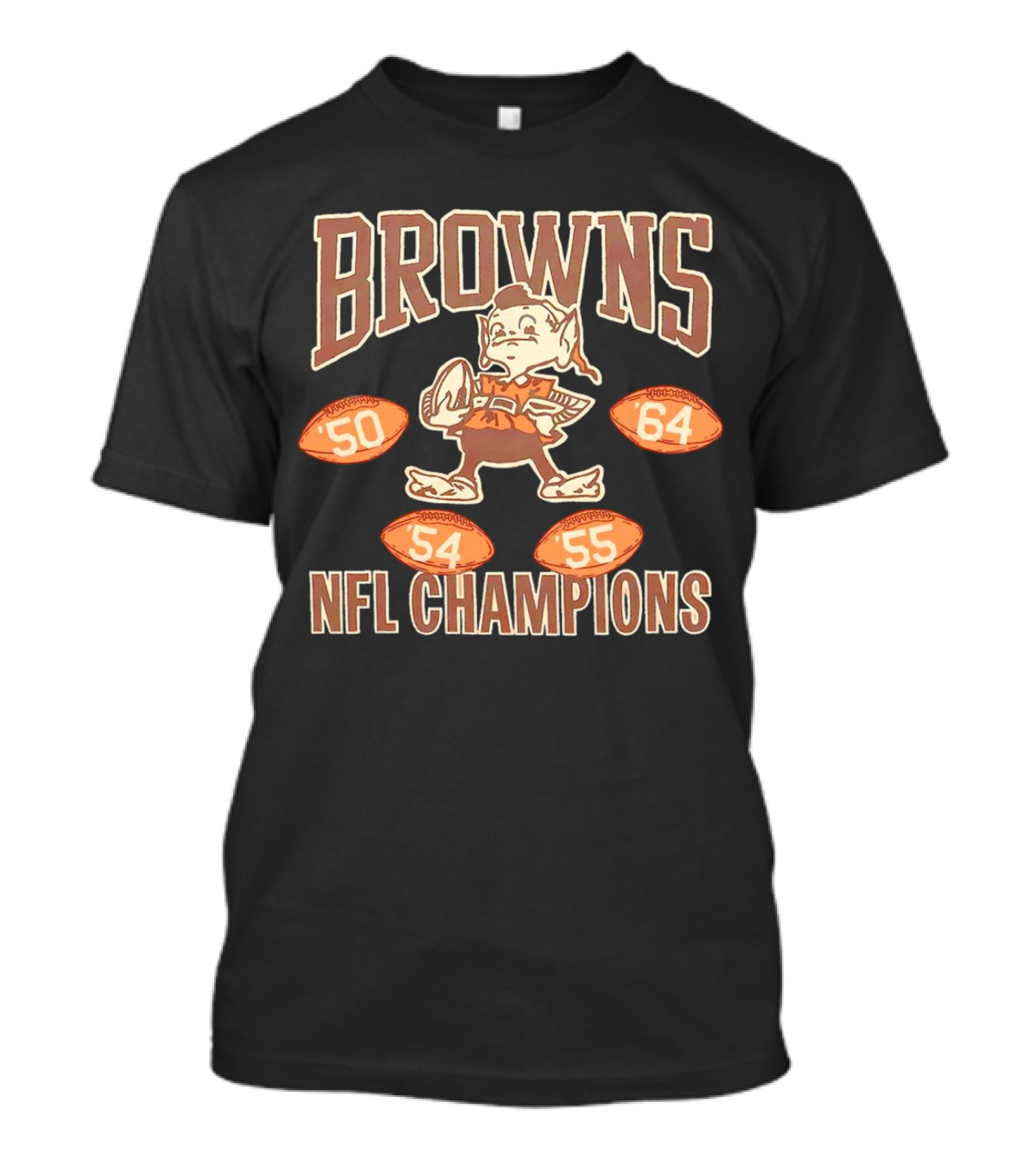 Cleveland Browns NFL Champions 1950 1954 1955 1964 T-Shirt