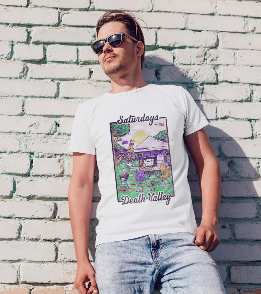 Tailgate Saturdays Are For Death Valley With Tents And Flags T-Shirt