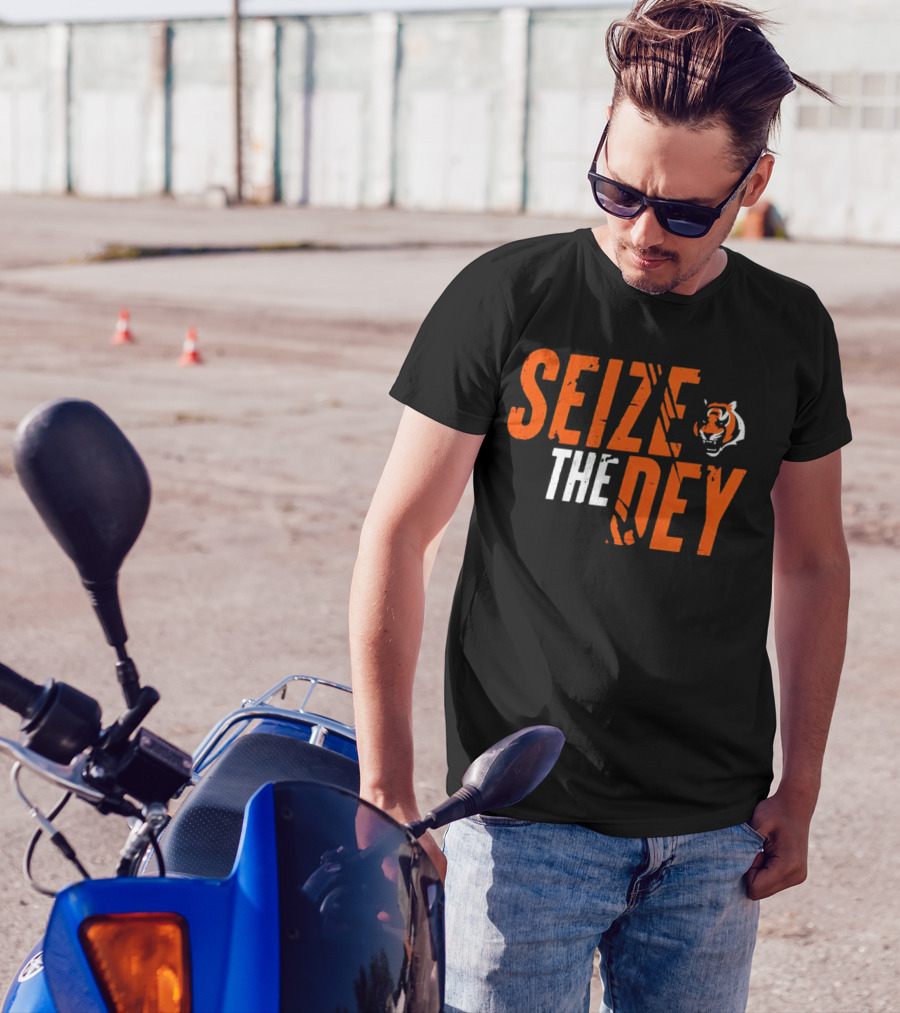 Seize The Dey Cincinnati Bengals Tiger T-Shirt