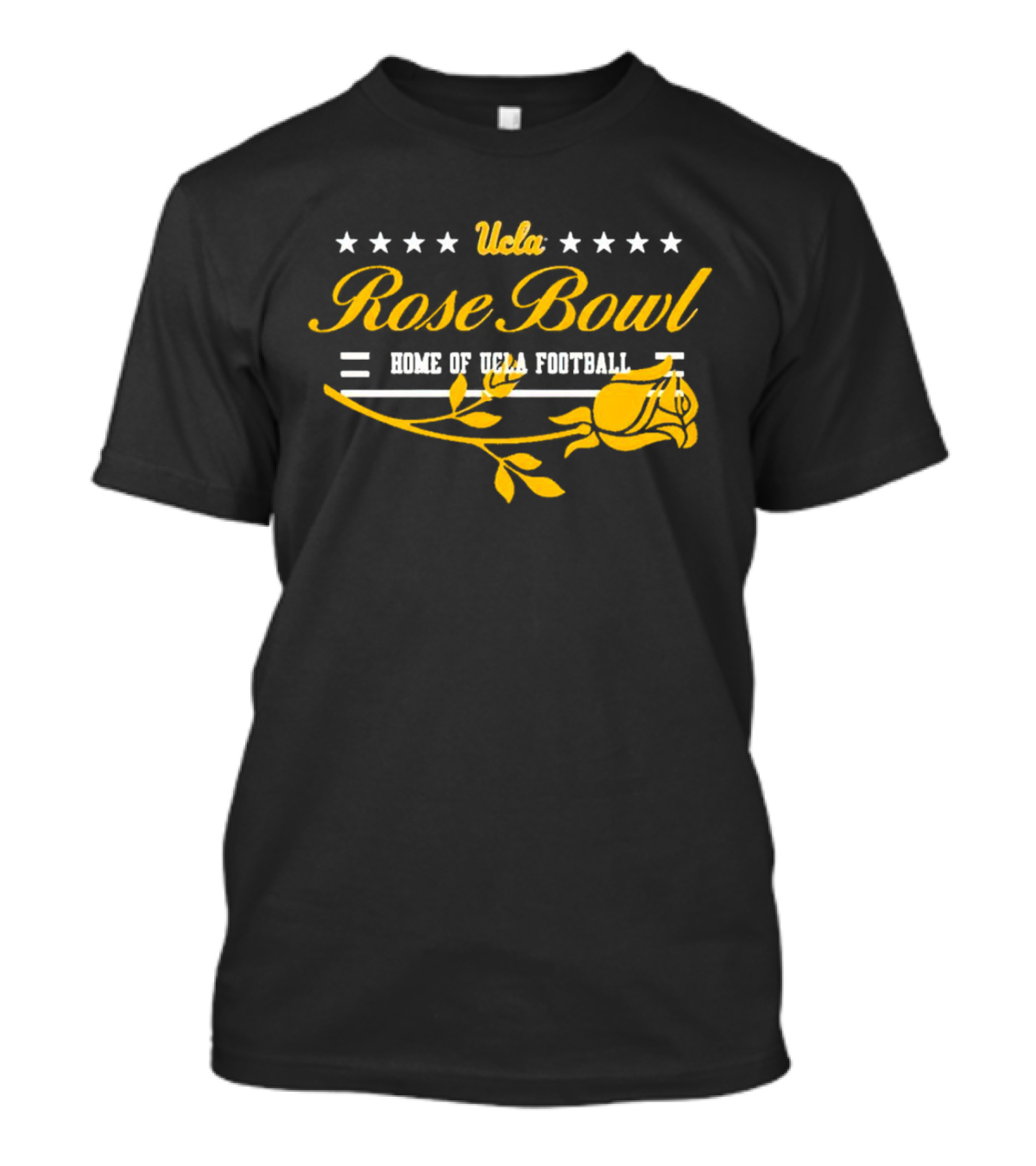 UCLA Rose Bowl Home Of UCLA Football With Rose And Stars T-Shirt