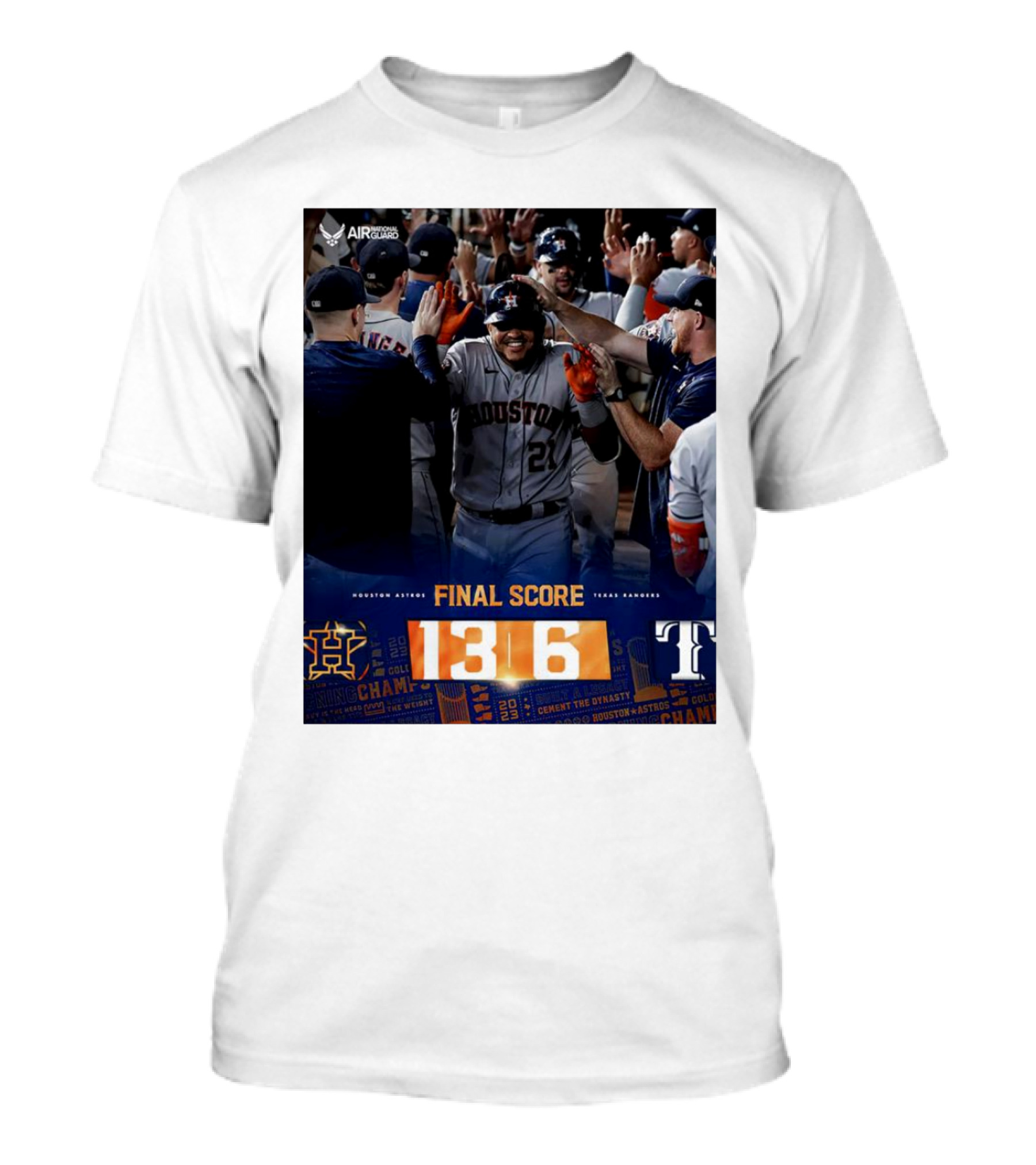 Kings Of Texas Houston Astros Final Score 13-6 Victory Over Texas Rangers T-Shirt