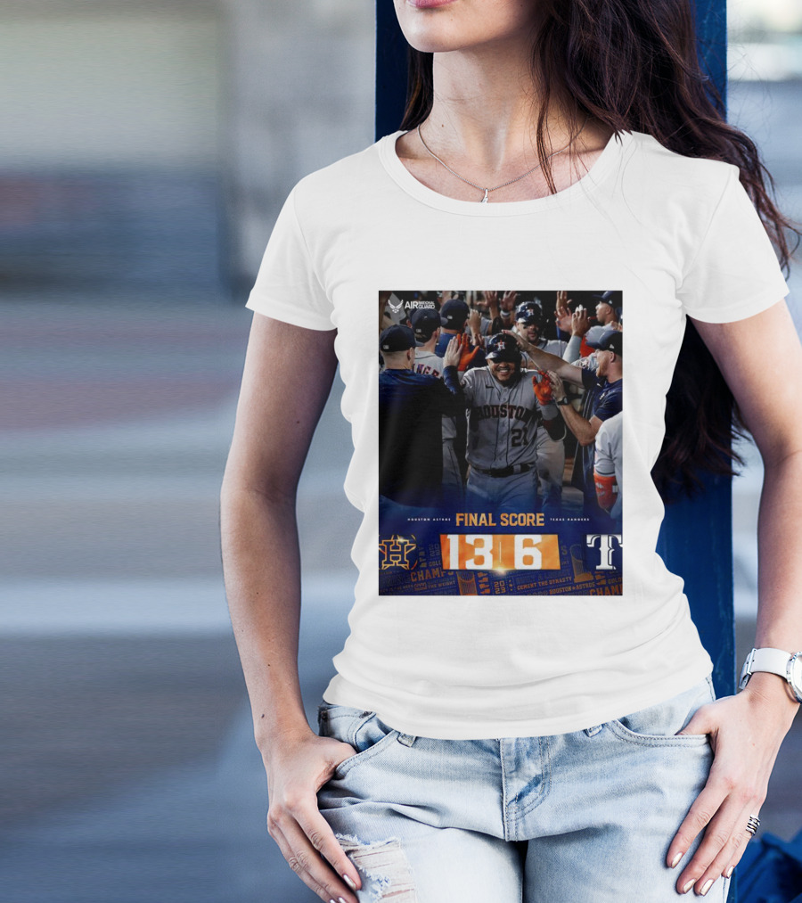 Kings Of Texas Houston Astros Final Score 13-6 Victory Over Texas Rangers T-Shirt
