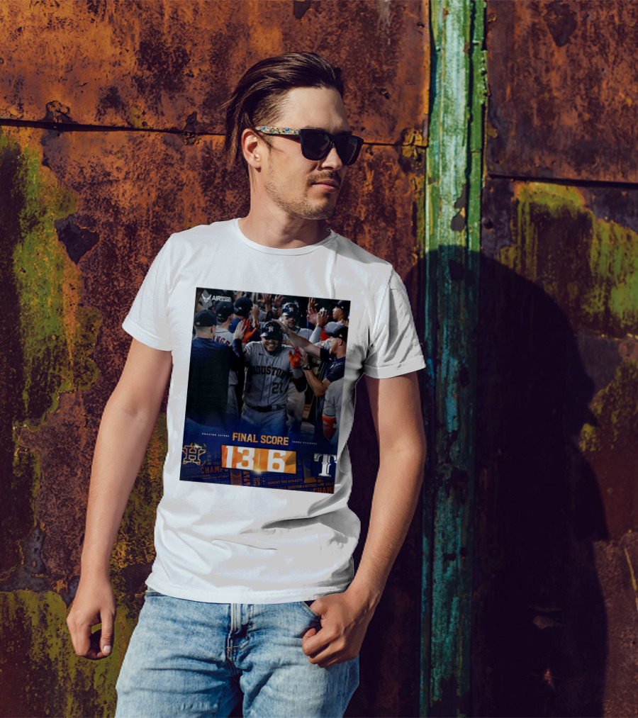 Kings Of Texas Houston Astros Final Score 13-6 Victory Over Texas Rangers T-Shirt