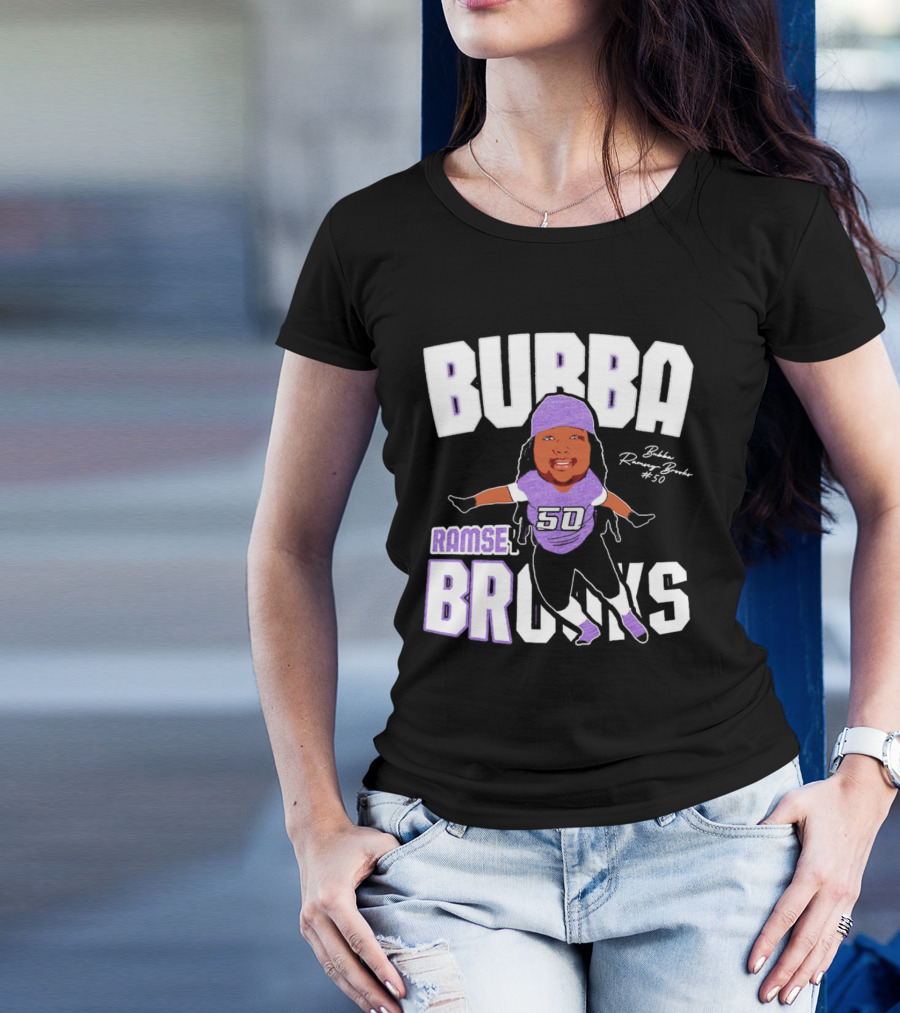 Bubba Ramsey-Brooks #50 TCU Horned Frogs Football Character T-Shirt
