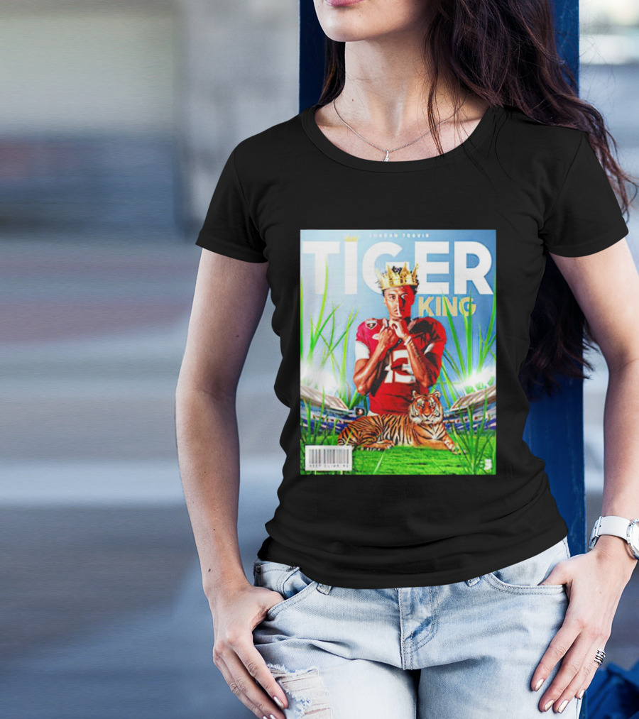 Jordan Travis Tiger King Florida State Seminoles Football Magazine Cover T-Shirt