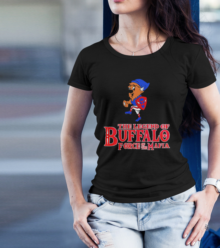The Legend Of Buffalo Force Of The Mafia Football Fantasy T-Shirt
