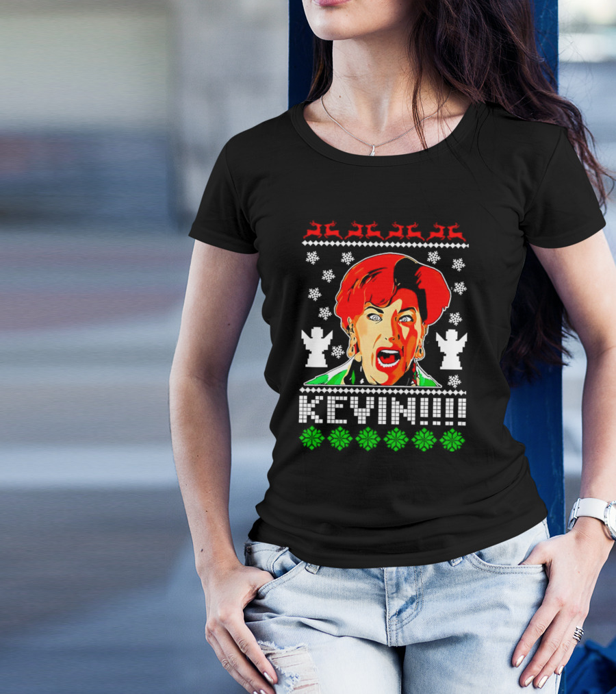 Kate McCallister Kevin Christmas Sweater Style Iconic Scream Holiday T-Shirt