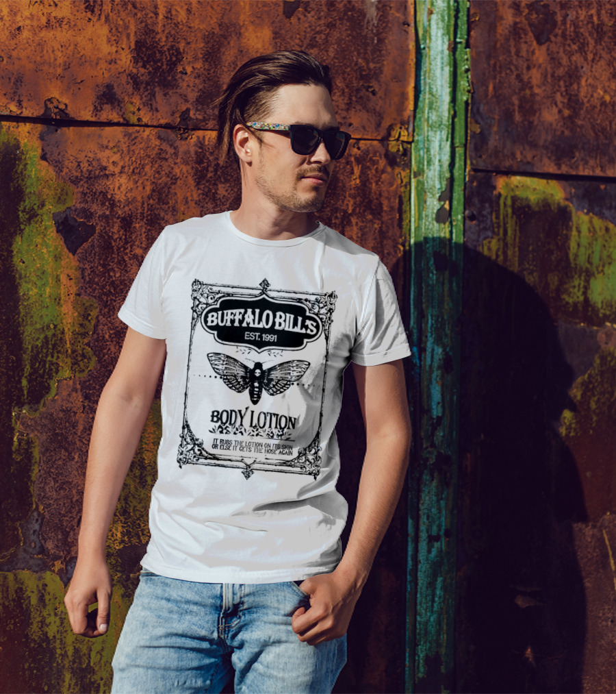 Buffalo Bill's Body Lotion Horror Movie 1991 Scary Movies T-Shirt