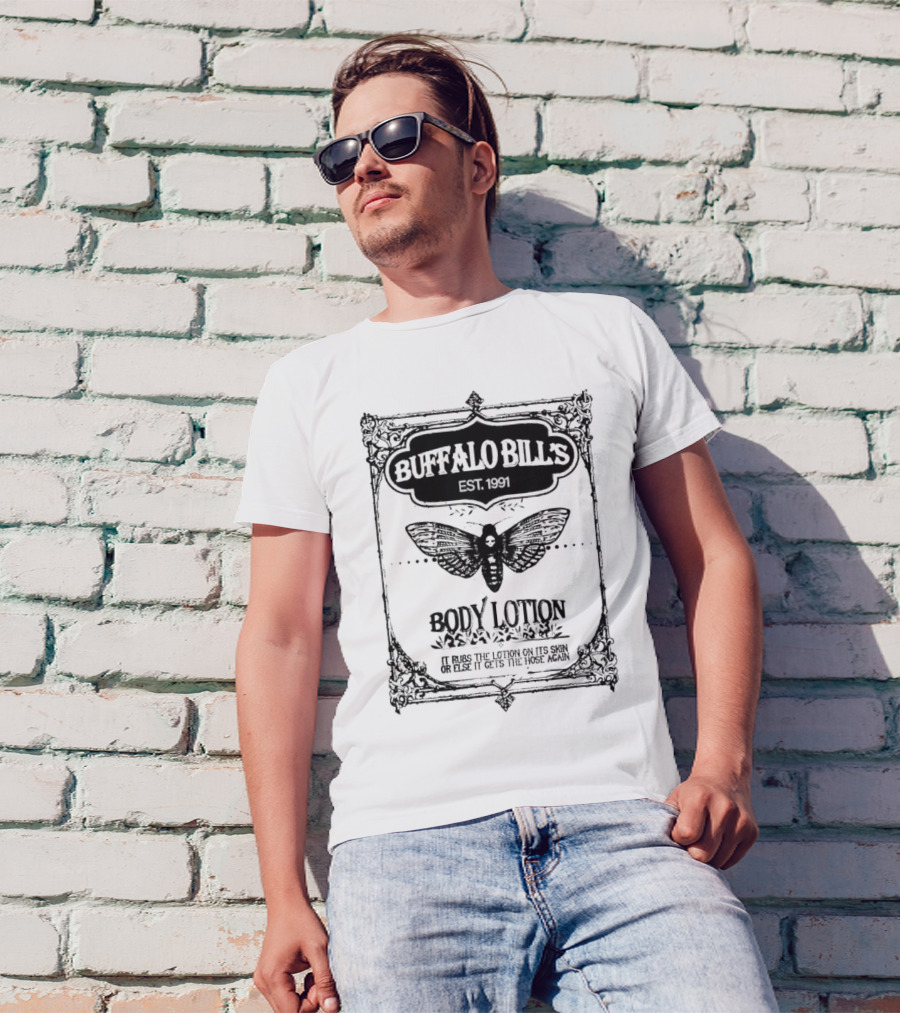 Buffalo Bill's Body Lotion Horror Movie 1991 Scary Movies T-Shirt