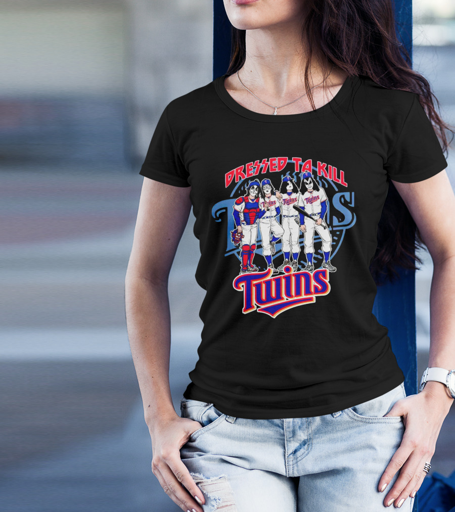 MLB X Minnesota Twins Dressed To Kill Twins Players In Iconic Makeup And Costumes T-Shirt