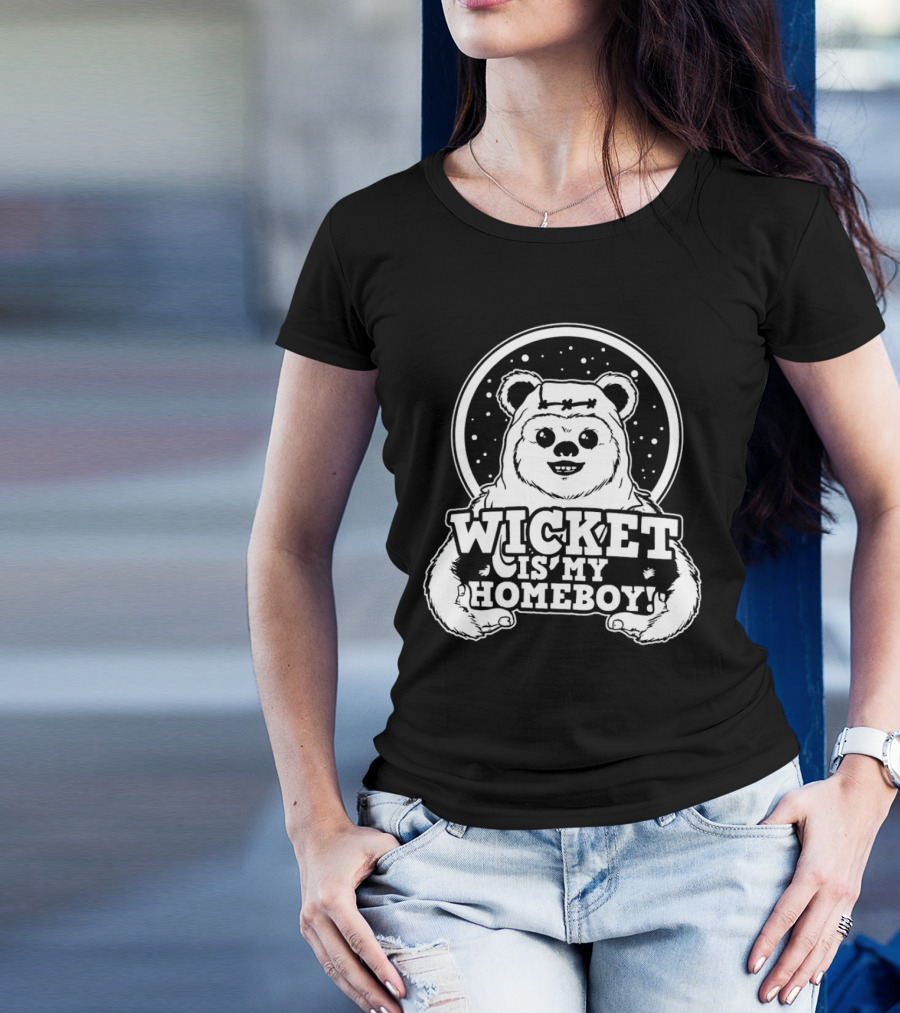 Wicket Is My Homeboy Space Bear T-Shirt
