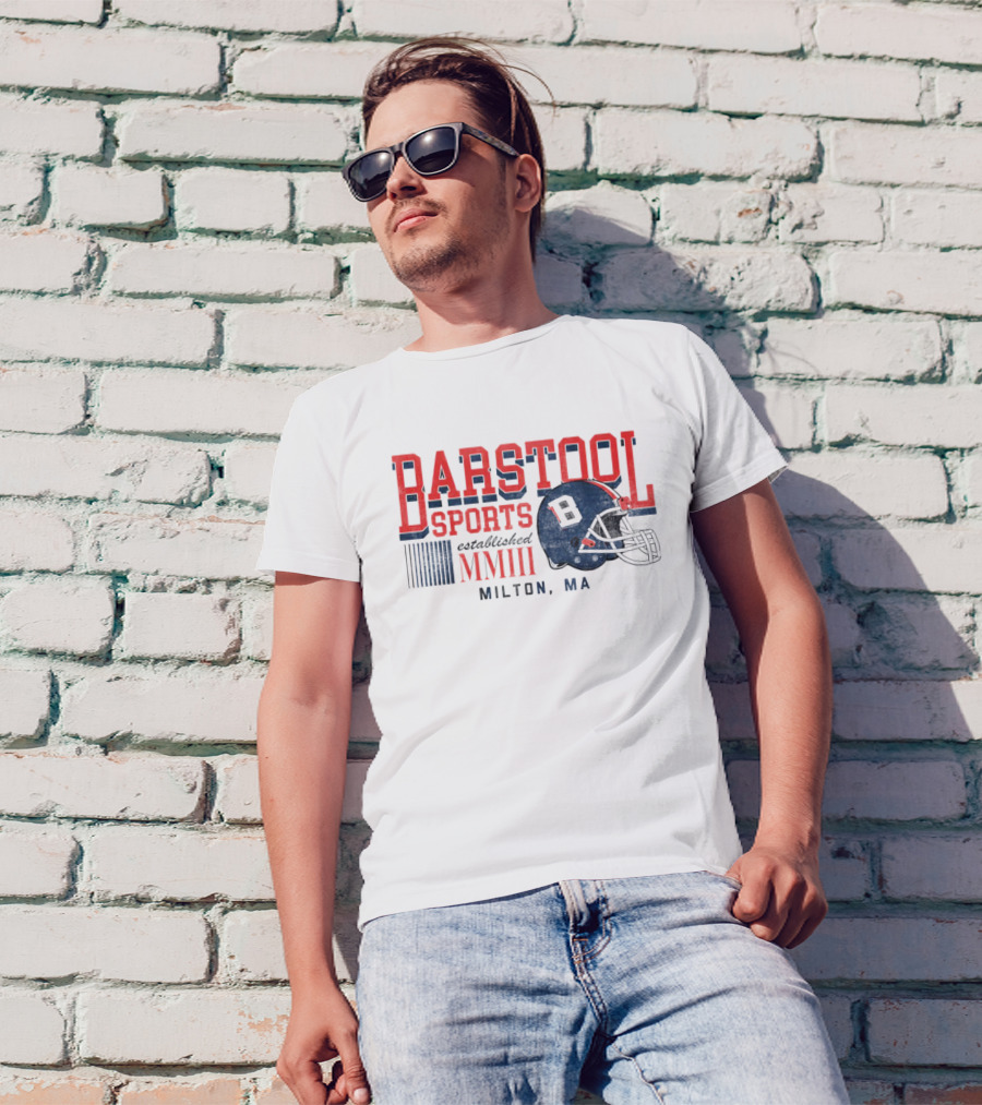 Established MMIII Milton MA Football Helmet T-Shirt