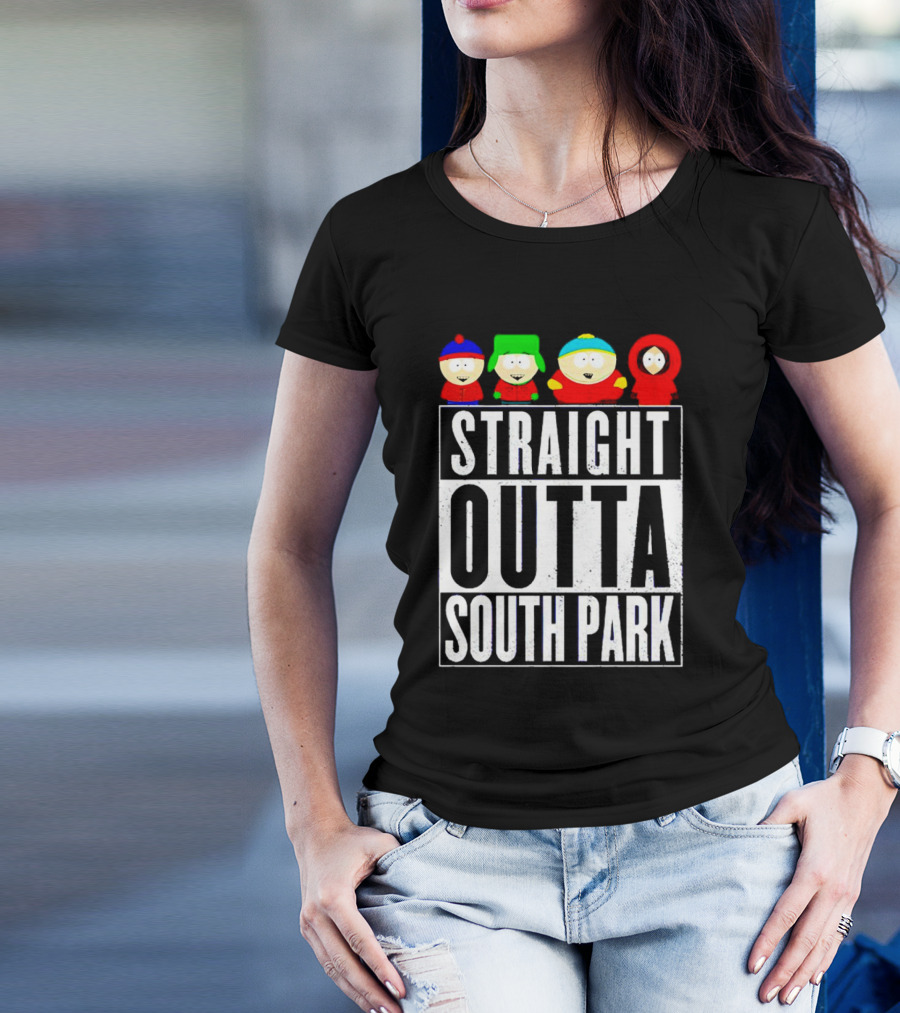Straight Outta South Park Characters T-Shirt