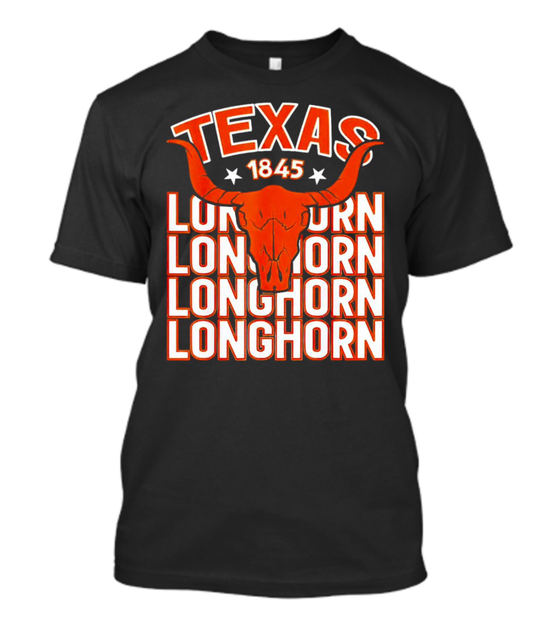 Texas Longhorn 1845 Horns Star T-Shirt