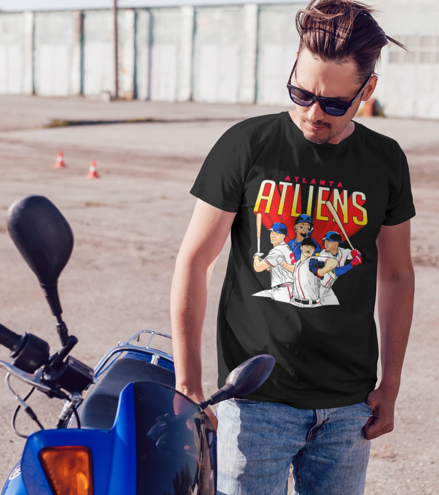 Atlanta ATLiens Braves Players Baseball Fan T-Shirt